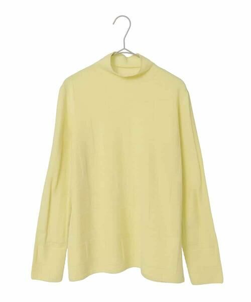 HIROKO KOSHINO / ヒロココシノ ニット・セーター | ホールガーメントタートルネックプルオーバー/日本製（ライトイエロー）