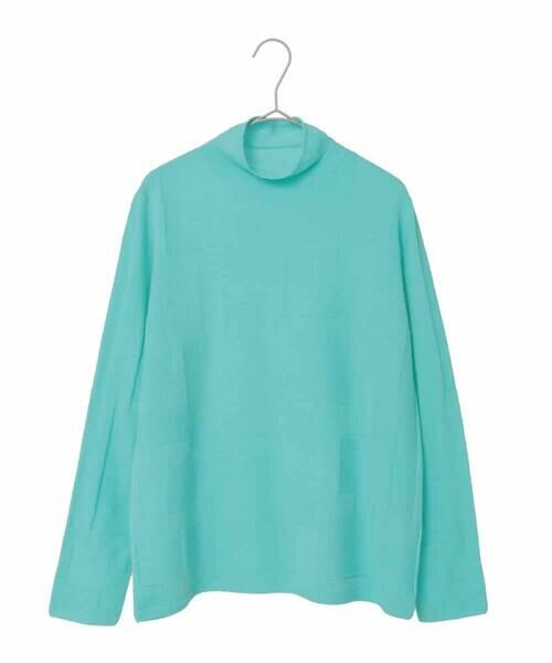 HIROKO KOSHINO / ヒロココシノ ニット・セーター | ホールガーメントタートルネックプルオーバー/日本製（ライトブルー）