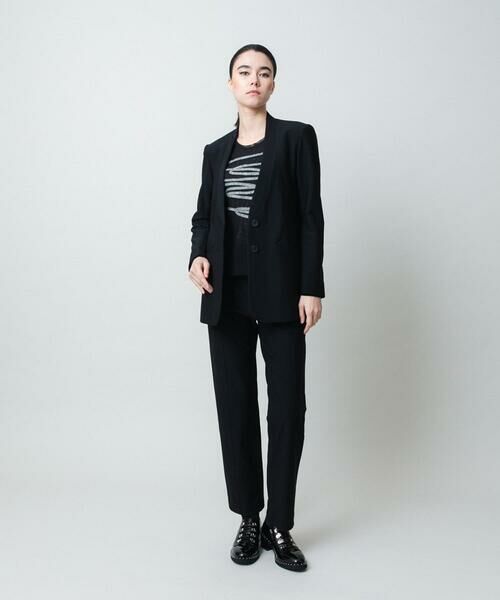 HIROKO KOSHINO / ヒロココシノ カットソー | コード刺繍チュールレイヤーカットソー/日本製/洗える | 詳細10