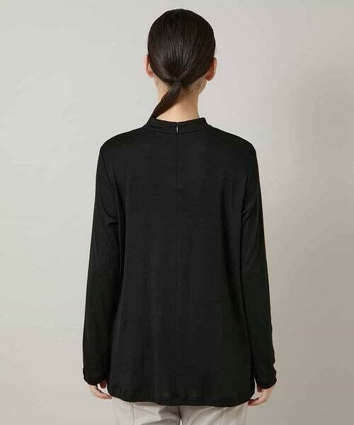HIROKO KOSHINO / ヒロココシノ チュニック | 刺繍ロゴモックネックチュニック/日本製/洗える | 詳細3