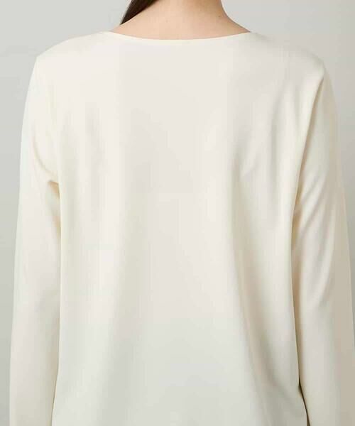 HIROKO KOSHINO / ヒロココシノ カットソー | フロッキーロゴジャージープルオーバー/日本製/洗える | 詳細5