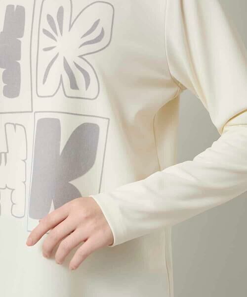 HIROKO KOSHINO / ヒロココシノ カットソー | フロッキーロゴジャージープルオーバー/日本製/洗える | 詳細6