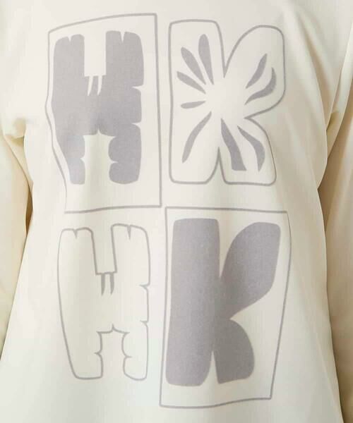 HIROKO KOSHINO / ヒロココシノ カットソー | フロッキーロゴジャージープルオーバー/日本製/洗える | 詳細8