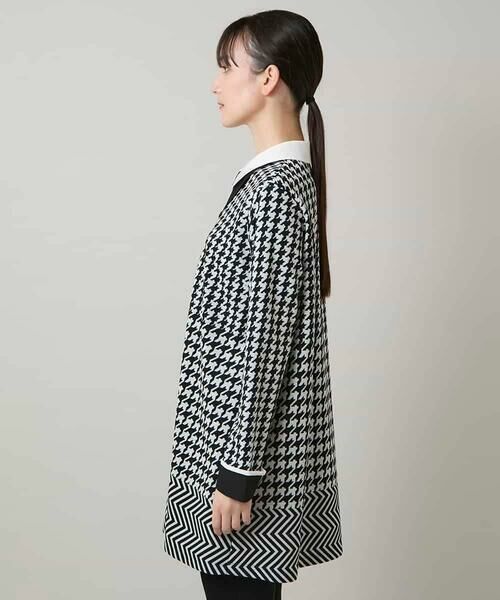 HIROKO KOSHINO / ヒロココシノ チュニック | 千鳥幾何柄シャツライクチュニック/日本製/洗える | 詳細2