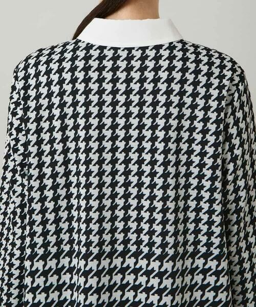 HIROKO KOSHINO / ヒロココシノ チュニック | 千鳥幾何柄シャツライクチュニック/日本製/洗える | 詳細5
