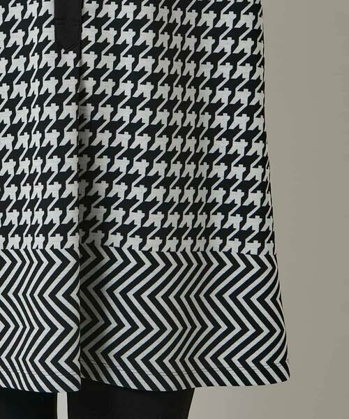 HIROKO KOSHINO / ヒロココシノ チュニック | 千鳥幾何柄シャツライクチュニック/日本製/洗える | 詳細7