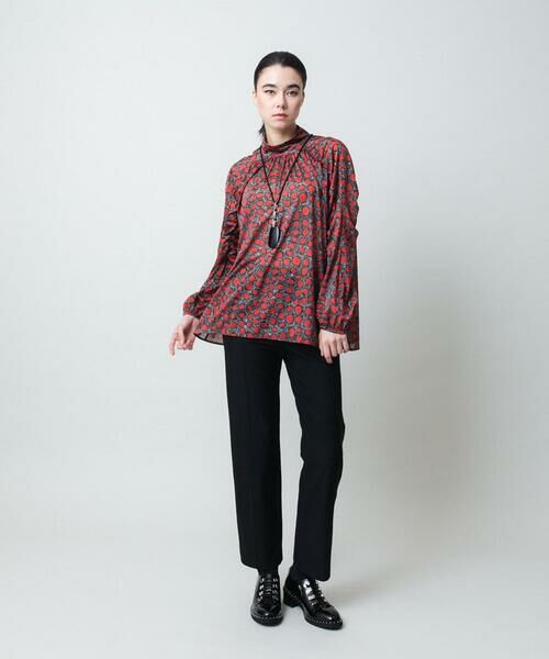 HIROKO KOSHINO / ヒロココシノ シャツ・ブラウス | ハイネックギャザーブラウス/日本製/洗える | 詳細10