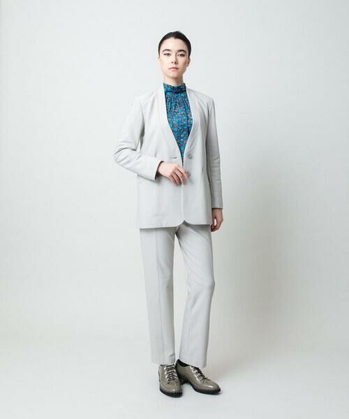 HIROKO KOSHINO / ヒロココシノ シャツ・ブラウス | ハイネックギャザーブラウス/日本製/洗える | 詳細12