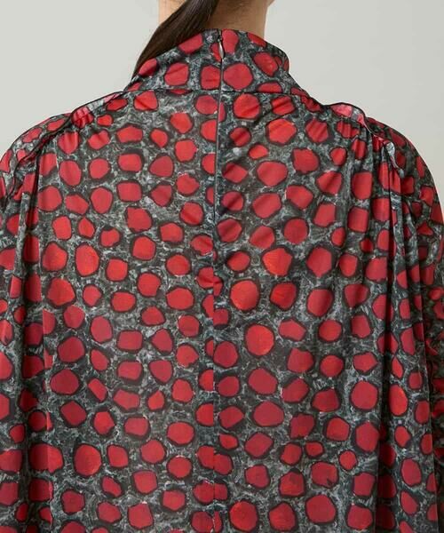 HIROKO KOSHINO / ヒロココシノ シャツ・ブラウス | ハイネックギャザーブラウス/日本製/洗える | 詳細6