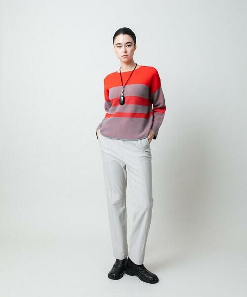 HIROKO KOSHINO / ヒロココシノ チノ・ワークパンツ | ピンタックテーパードパンツ/日本製 | 詳細10