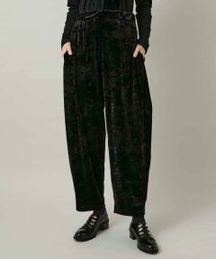 HIROKO KOSHINO / ヒロココシノ チノ・ワークパンツ | ベロアジャージーコクーンパンツ/日本製/洗える