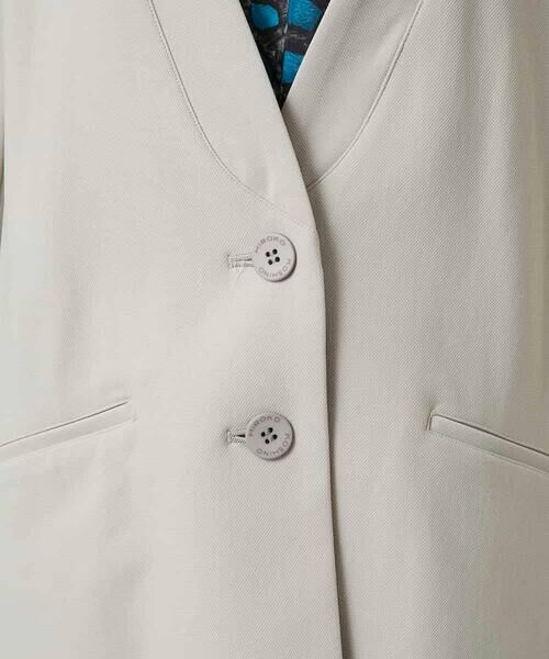 HIROKO KOSHINO / ヒロココシノ テーラードジャケット | ショールカラーテーラードジャケット/日本製 | 詳細10