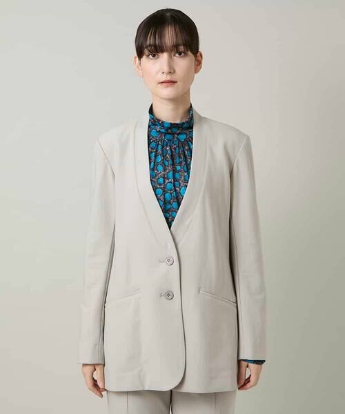 HIROKO KOSHINO / ヒロココシノ テーラードジャケット | ショールカラーテーラードジャケット/日本製 | 詳細2