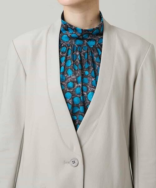 HIROKO KOSHINO / ヒロココシノ テーラードジャケット | ショールカラーテーラードジャケット/日本製 | 詳細5