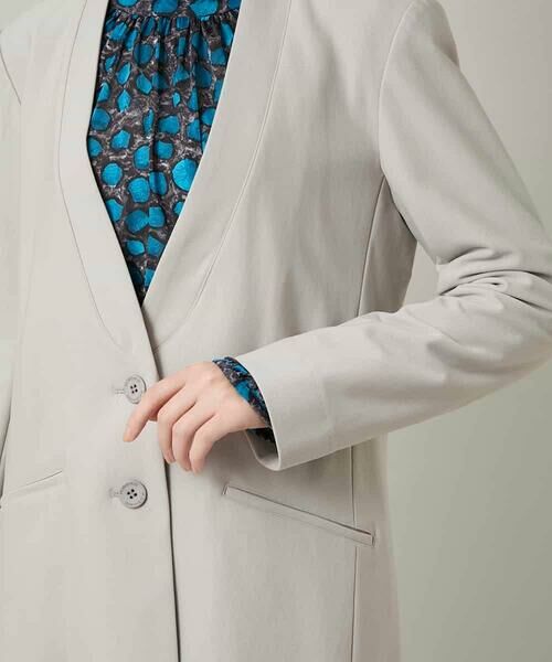 HIROKO KOSHINO / ヒロココシノ テーラードジャケット | ショールカラーテーラードジャケット/日本製 | 詳細7