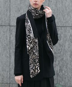 HIROKO KOSHINO / ヒロココシノ マフラー・ショール・スヌード・ストール | ウェーブプリントストール