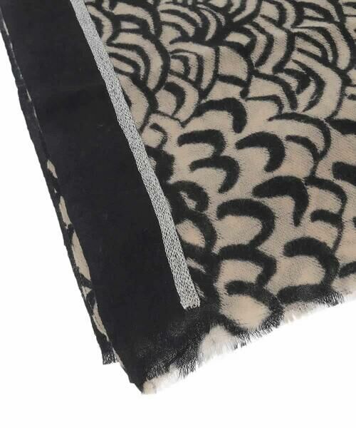HIROKO KOSHINO / ヒロココシノ マフラー・ショール・スヌード・ストール | ウェーブプリントストール | 詳細4