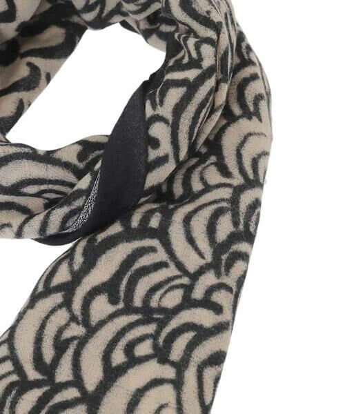 HIROKO KOSHINO / ヒロココシノ マフラー・ショール・スヌード・ストール | ウェーブプリントストール | 詳細5