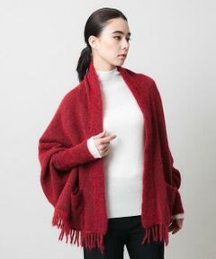 HIROKO KOSHINO / ヒロココシノ マフラー・ショール・スヌード・ストール | フリンジニットストール