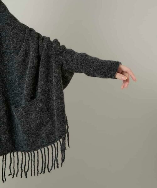 HIROKO KOSHINO / ヒロココシノ マフラー・ショール・スヌード・ストール | フリンジニットストール | 詳細10