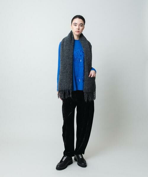 HIROKO KOSHINO / ヒロココシノ マフラー・ショール・スヌード・ストール | フリンジニットストール | 詳細15