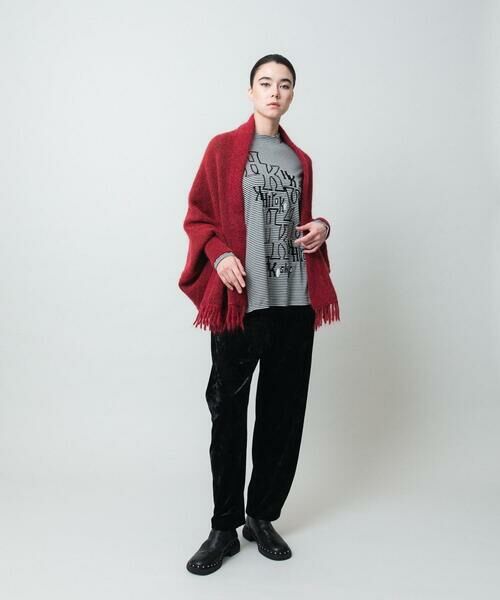 HIROKO KOSHINO / ヒロココシノ マフラー・ショール・スヌード・ストール | フリンジニットストール | 詳細16