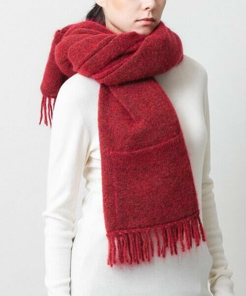 HIROKO KOSHINO / ヒロココシノ マフラー・ショール・スヌード・ストール | フリンジニットストール | 詳細2