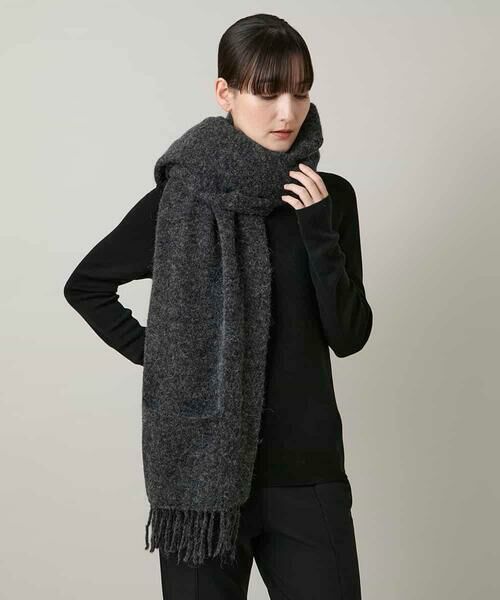 HIROKO KOSHINO / ヒロココシノ マフラー・ショール・スヌード・ストール | フリンジニットストール | 詳細3