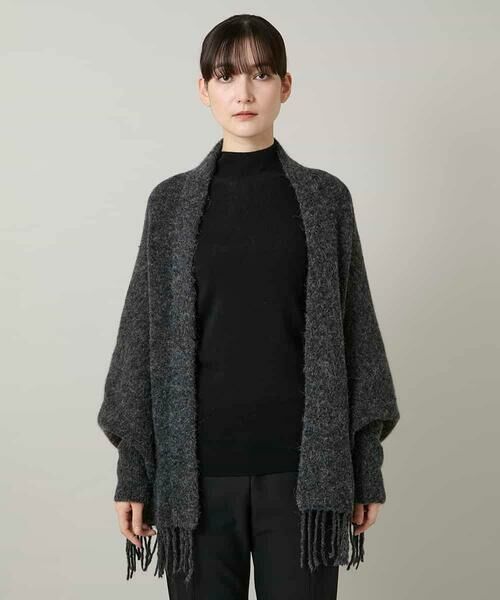 HIROKO KOSHINO / ヒロココシノ マフラー・ショール・スヌード・ストール | フリンジニットストール | 詳細4