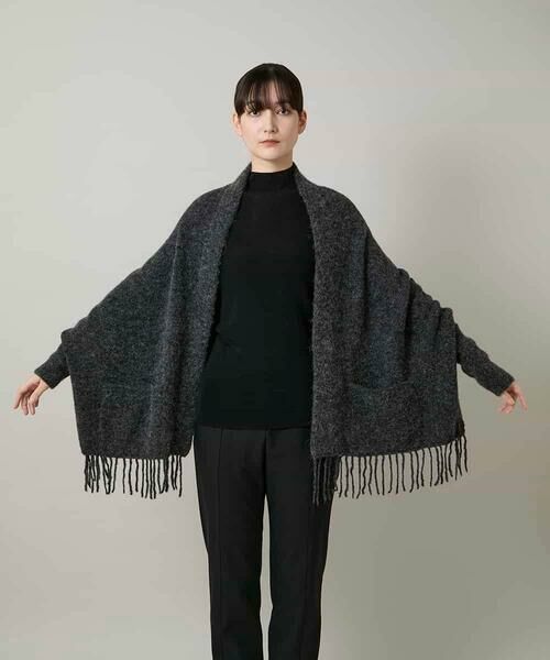 HIROKO KOSHINO / ヒロココシノ マフラー・ショール・スヌード・ストール | フリンジニットストール | 詳細9