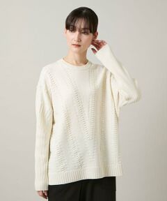 HIROKO KOSHINO / ヒロココシノ ニット・セーター | ジャカードニットデザインプルオーバー /洗える