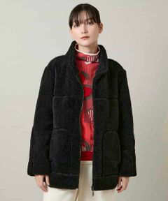 HIROKO KOSHINO / ヒロココシノ ダウンジャケット・ベスト | スタンドカラーボアブルゾン