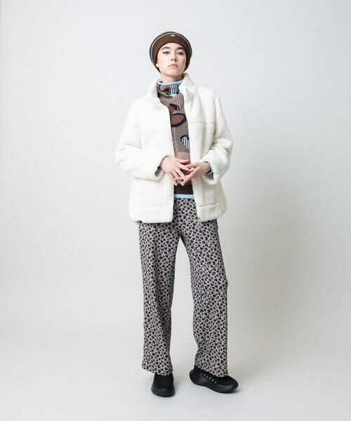 HIROKO KOSHINO / ヒロココシノ ダウンジャケット・ベスト | スタンドカラーボアブルゾン | 詳細12