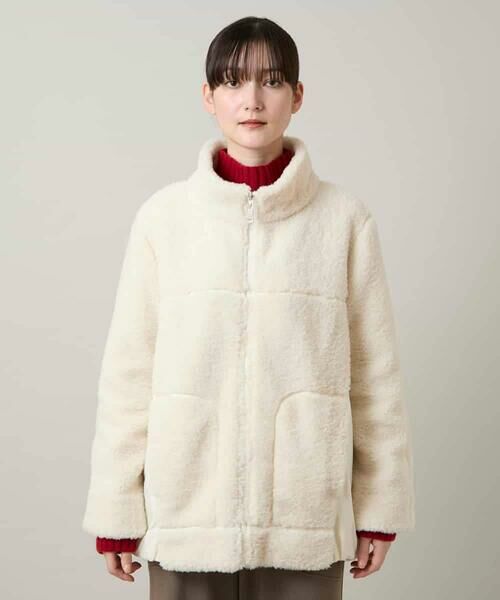 HIROKO KOSHINO / ヒロココシノ ダウンジャケット・ベスト | スタンドカラーボアブルゾン | 詳細2