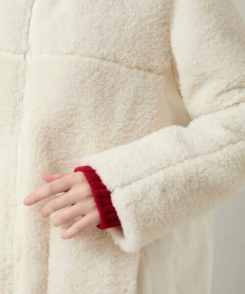 HIROKO KOSHINO / ヒロココシノ ダウンジャケット・ベスト | スタンドカラーボアブルゾン | 詳細7