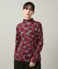 HIROKO KOSHINO / ヒロココシノ カットソー | ハートアニマル柄ボーダーデザインプルオーバー /洗える