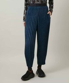 HIROKO KOSHINO / ヒロココシノ チノ・ワークパンツ | エコスエードアコーディオンプリーツパンツ