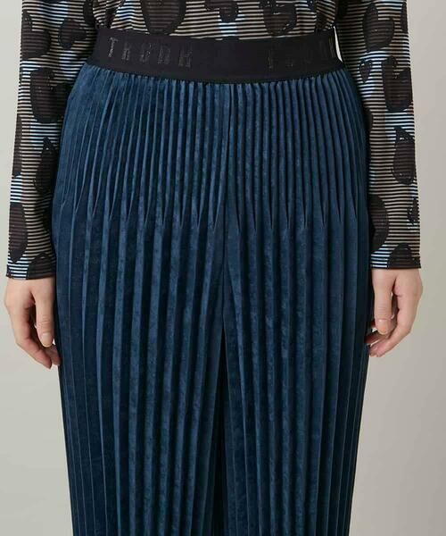 HIROKO KOSHINO / ヒロココシノ チノ・ワークパンツ | エコスエードアコーディオンプリーツパンツ | 詳細4