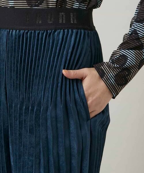 HIROKO KOSHINO / ヒロココシノ チノ・ワークパンツ | エコスエードアコーディオンプリーツパンツ | 詳細6