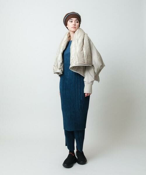 HIROKO KOSHINO / ヒロココシノ チノ・ワークパンツ | エコスエードアコーディオンプリーツパンツ | 詳細9