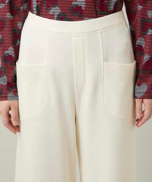 HIROKO KOSHINO / ヒロココシノ その他パンツ | ポンチイージーワイドパンツ/洗える | 詳細4