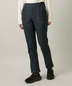 HIROKO KOSHINO / ヒロココシノ チノ・ワークパンツ | 裏起毛3Dデニムスリムパンツ/洗える