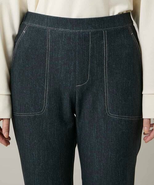 HIROKO KOSHINO / ヒロココシノ チノ・ワークパンツ | 裏起毛3Dデニムスリムパンツ/洗える | 詳細4
