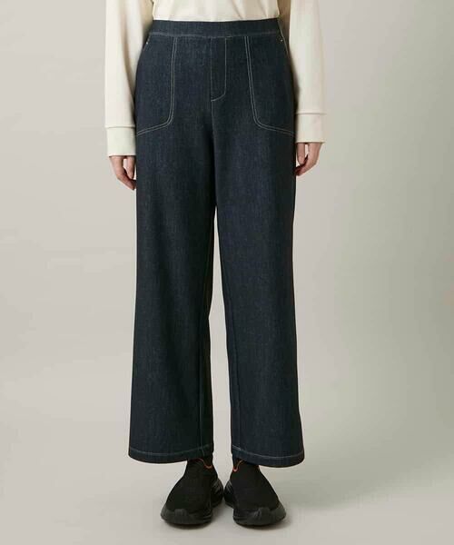 HIROKO KOSHINO / ヒロココシノ その他パンツ | 裏起毛3Dデニムワイドパンツ/洗える | 詳細1
