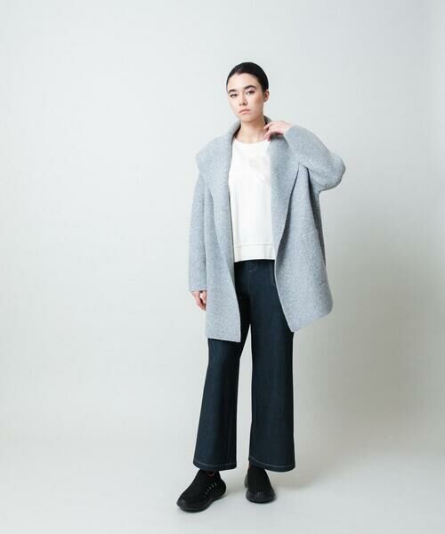 HIROKO KOSHINO / ヒロココシノ その他パンツ | 裏起毛3Dデニムワイドパンツ/洗える | 詳細10