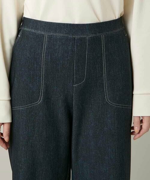 HIROKO KOSHINO / ヒロココシノ その他パンツ | 裏起毛3Dデニムワイドパンツ/洗える | 詳細4