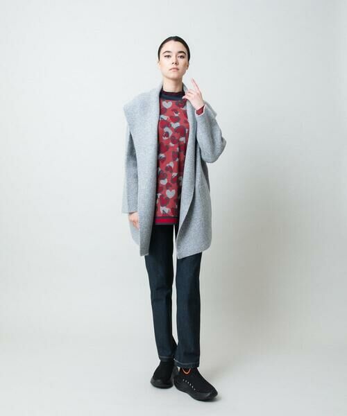 HIROKO KOSHINO / ヒロココシノ チュニック | ハートアニマル柄ボーダーデザインチュニック /洗える | 詳細10