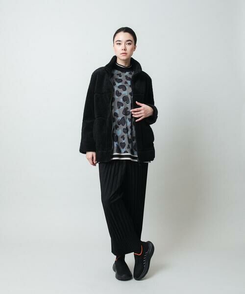 HIROKO KOSHINO / ヒロココシノ チュニック | ハートアニマル柄ボーダーデザインチュニック /洗える | 詳細11