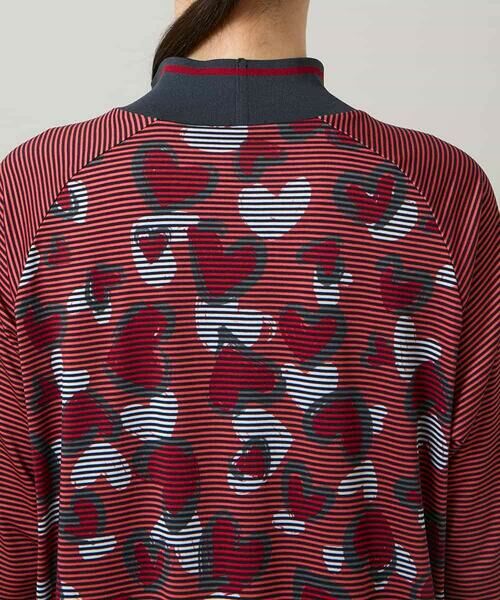 HIROKO KOSHINO / ヒロココシノ チュニック | ハートアニマル柄ボーダーデザインチュニック /洗える | 詳細5