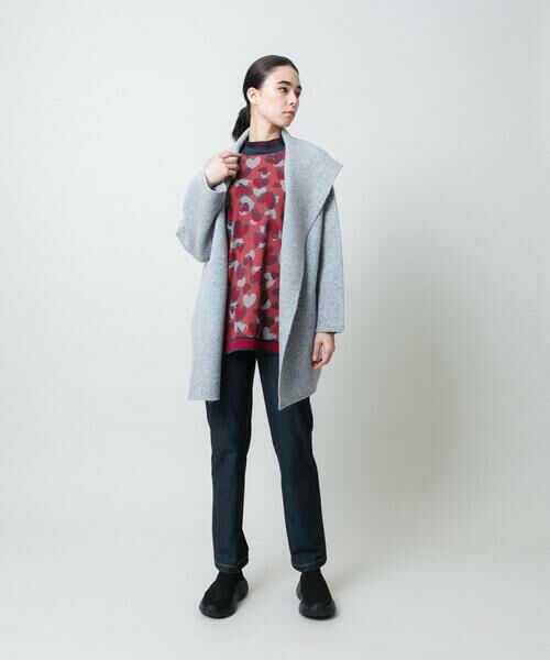 HIROKO KOSHINO / ヒロココシノ チュニック | ハートアニマル柄ボーダーデザインチュニック /洗える | 詳細9